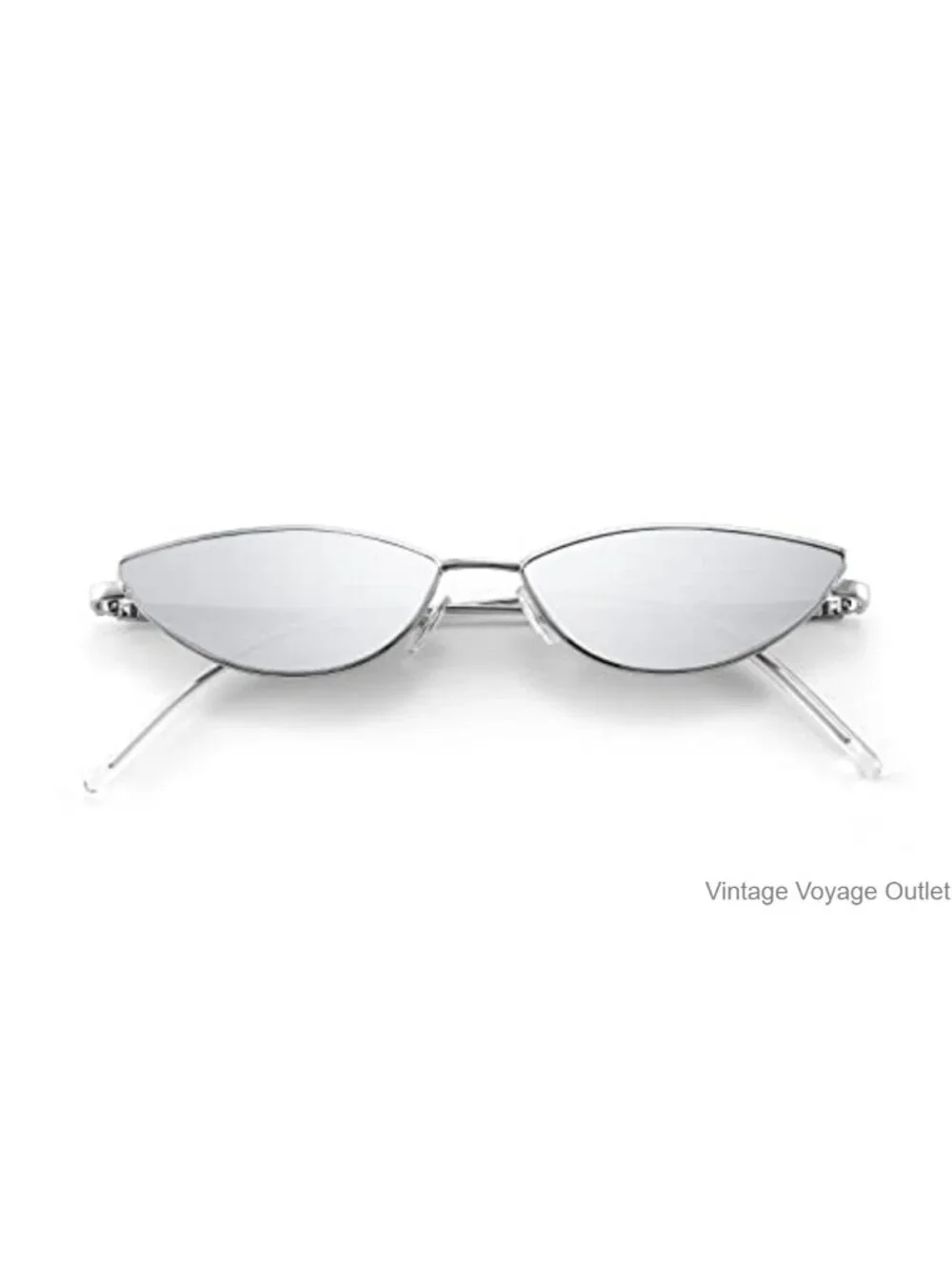 Vintage Cateye Sunglasses for Women Men UV400 Metal Frame Retro